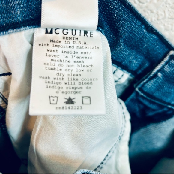 McGuire Newton Skinny Jeans w/ Black Bows Size 27 - Picture 7 of 7